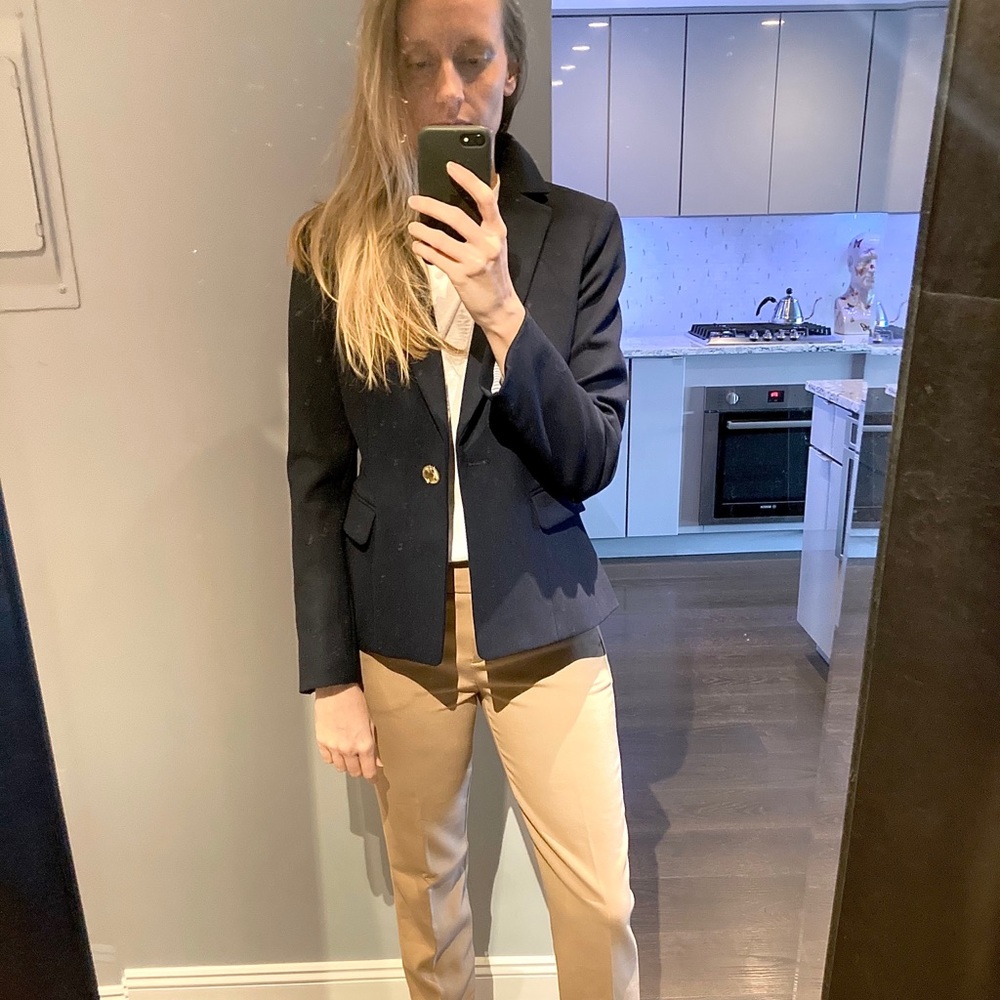 NWOT J.Crew single-button blazer in navy